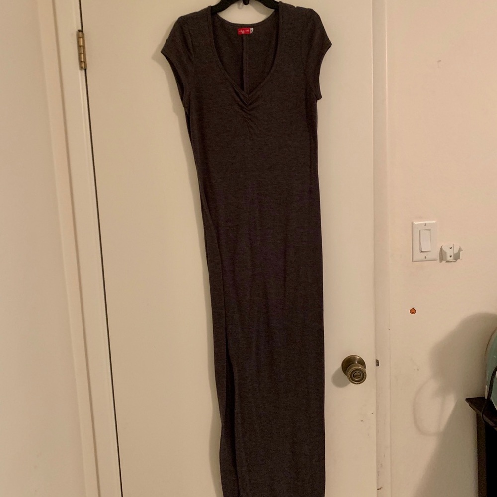 Ruby Rox Long Dress Gray Grey M